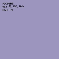 #9C96BE - Bali Hai Color Image